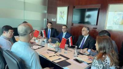 وزير الاستثمار والتجارة الخارجية يعقد لقاءات مع مسؤولي 6 شركات صينية كبرى لاستعراض فرص ومقومات الاستثمار بالسوق المصري