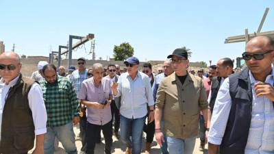 وزير الري يتفقد حالة الري ومحطات الرفع والمنشآت المائية بمحافظة الفيوم