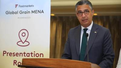 وزير التموين يشارك في افتتاح مؤتمر “Global Grain MENA”