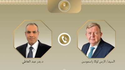 وزير الخارجية يبحث مع نظيره الدنماركي التعاون بين البلدين
