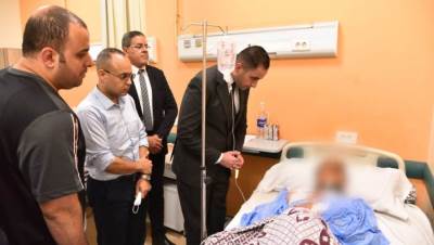 «نائب وزير الصحة» يتفقد الحالة الصحية لمصابي حادث الدائري الإقليمي بالمنوفية في مستشفى الباجور التخصصي