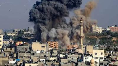 طيران الاحتلال الإسرائيلي يقصف أنحاء متفرقة في قطاع غزة