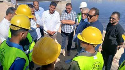 مسئولو" الإسكان" يتفقدون محطات معالجة الصرف الصحي والطرق بمدينة بني سويف الجديدة