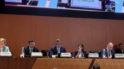 وزير التموين يلقي كلمة مصر خلال الجلسة الافتتاحية في مؤتمر الأمم المتحدة بجنيف