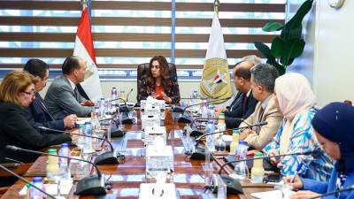 وزيرة التنمية تتابع الموقف التنفيذى لتطبيق الهوية البصرية في جميع المحافظات