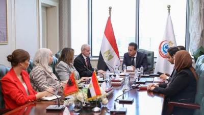 وزير الصحة يبحث مع سفير جمهورية ألبانيا بالقاهرة سبل تعزيز التعاون في القطاع الصحي