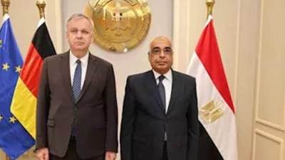 وزير العدل يبحث مع السفير الألماني علاقات التعاون القضائي بين البلدين