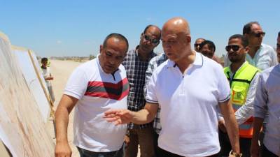 مسئولو "الإسكان" يتفقدون المشروعات الجاري تنفيذها بمدينة برج العرب الجديدة