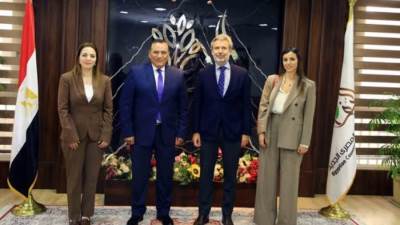 رئيس الريف المصرى الجديد يستقبل السفير الإيطالى بالقاهرة