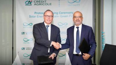 كريدي أجريكول مصر وإنفنيتي يطلقان شراكة استراتيجية لتسريع وتيرة التحول نحو الطاقة الشمسية في مصر
