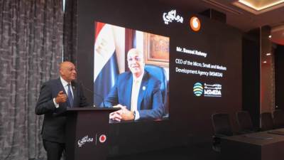 باسل رحمي نعمل علي التعاون مع فودافون مصر وشركاء التنمية لتطوير قدرات مليون امرأة وفتاة مصرية وتشجيعهم علي ريادة الأعمال 