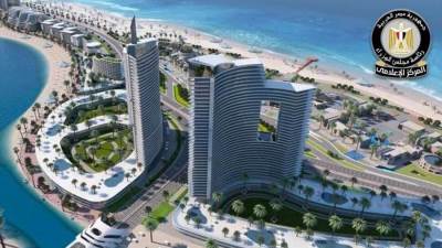 ملء بحيرات "داون تاون لاجون" بالعلمين الجديدة يتم باستخدام مياه البحر المُحلاة وليس النيل