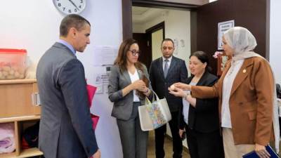 نائبة وزيرة التضامن الاجتماعي تبحث مع سفير مصر باليابان تعزيز سبل التعاون فى ملف تنمية الطفولة المبكرة بين مصر واليابان