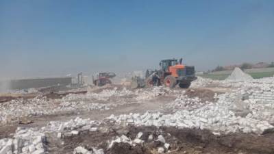 إزالة فورية لحالتى تعدٍ على الأراضى الزراعية بمركز دار السلام فى سوهاج