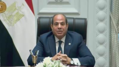 السيسي: نؤكد موقف مصر من حرب غزة وندعو لوقف الحرب وحل الدولتين بالتنسيق مع قطر وأمريكا