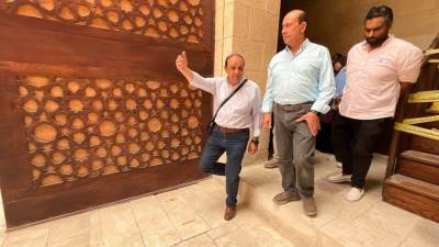 رئيس "المركزي للتعمير" يتفقد الأعمال الأخيرة بوكالة "قايتباي" ضمن مشروعات تطوير القاهرة التاريخية