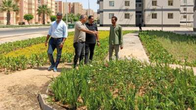 رئيس جهاز مدينة بدر يتفقد تطوير مدخل المدينة ومشروع الإسكان المتميز