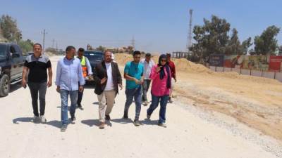 رئيس جهاز الشيخ زايد تتفقد المشروعات الجارية بتوسعات المدينة ومحطة الصرف الرئيسية