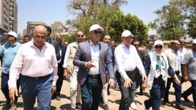 وزير الإسكان ومحافظ القاهرة يتفقدان مشروع إحياء حديقة الأزبكية ضمن مشروعات تطوير القاهرة الخديوية