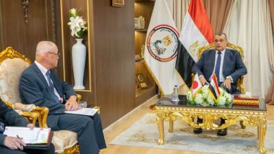وزير الدولة للإنتاج الحربي يستقبل السفير الياباني بالقاهرة لبحث أوجه التعاون المشترك في مجالات التصنيع المختلفة