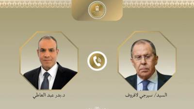 وزير الخارجية لنظيره الروسي: يجب الضغط على إسرائيل لقبول وقف إطلاق النار فى غزة