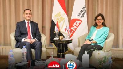 نائب وزير الصحة يبحث مع المدير التنفيذي للأكاديمية الوطني للتدريب سبل التعاون