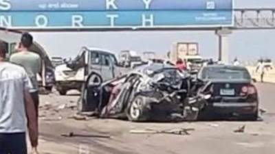 وفاة حالتين و18 إصابة خطيرة.. ننشر أسماء ضحايا حادث طريق مطروح