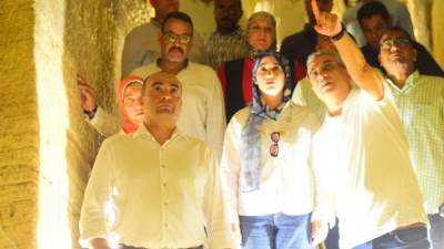 نائب وزير السياحة وأمين الأعلى للآثار يتفقدان مواقع أثرية