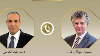 اتصال هاتفي بين وزير الخارجية ومستشار الأمن القومي البريطاني