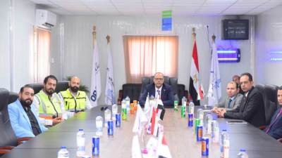 وزير العمل يزور موقع النحاس للمترو الجديد التابع لشركة أوراسكوم بالإسكندرية 