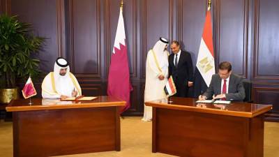 وزيرا الزراعة والبلدية بدولة قطر يوقعان مذكرة تفاهم لتعزيز التعاون في المجالات المرتبطة بين البلدين 