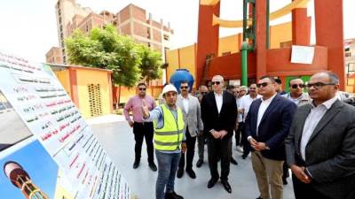 وزير الإسكان ومحافظ الغربية يستهلان جولتهما بمركز زفتى بتفقد محطة مياه نهطاي الارتوازية ضمن مشروعات المبادرة الرئاسية "حياة كريمة"