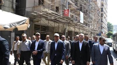 رئيس الوزراء يتفقد مشروع تحسين الصورة البصرية للقاهرة الخديوية