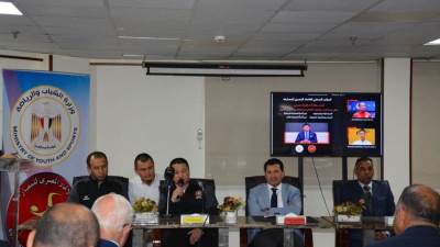 وزير الرياضة يشهد المؤتمر الصحفي للاتحاد المصري للمصارعة للإعلان عن التعاقد مع المديرين الفنيين الاجانب