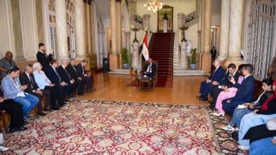 ‏وزير الخارجية يلتقي أوائل الثانوية العامة 