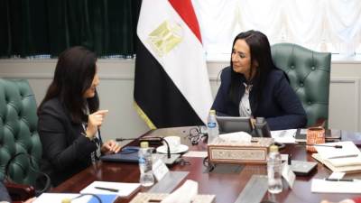 وزيرة التضامن تلتقي الممثلة المقيمة الجديدة لبرنامج الأمم المتحدة الإنمائي في مصر