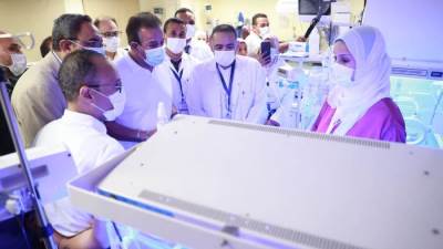 وزير الصحة يتفقد مستشفي نجع حمادي العام وأبو تشت ومشروع إنشاء مستشفى الرمد وجراحة الوجه بقنا