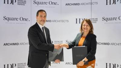 التعمير والإسكان العقارية (HDP) تتعاون مع Archimid Architects للأعمال الاستشارية الهندسية للإشراف على تنفيذ مشروع "Square One Exclusive Residences" بالقاهرة الجديدة