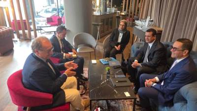  وزير الاستثمار والتجارة الخارجية يلتقى مسؤولي شركة ABC البلجيكية المتخصصة في تصنيع المحركات