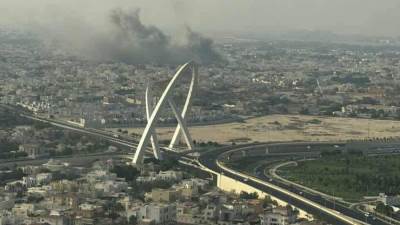 جيش الاحتلال الأسرائيلي يضرب وفد حماس المفاوض خلال اجتماعهم في حي كتارا في العاصمة القطرية "الدوحة"