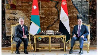 الرئيس السيسى وملك الأردن: الاعتداء الإسرائيلى على قطر انتهاك صارخ لسيادة دولة عربية شقيقة