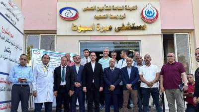 نائب وزير الصحة يتفقد مشروع تطوير مستشفى أبنوب المركزي ومستشفى المبرة للتأمين الصحي بأسيوط