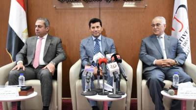 وزير الرياضة يشهد المؤتمر الصحفي للإعلان عن تفاصيل  رعاية شركة العاصمة الإدارية لبطولة العالم لرفع الأثقال البارالمبية