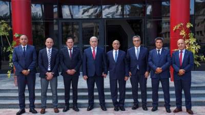 رئيس الأكاديمية العربية يستقبل رئيس المجلس الشعبي الوطني الجزائري وسفير الجزائر بالقاهرة