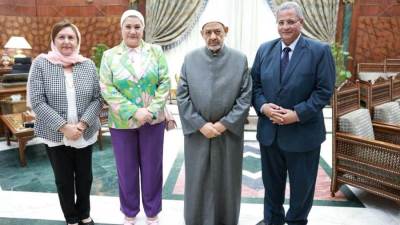 شيخ الأزهر يستقبل رئيسة المجلس القومي للطفولة والأمومة لبحث التعاون لدعم ورعاية الأطفال والنشء
