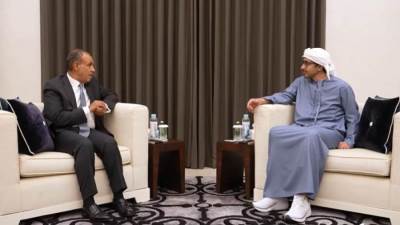 وزير الخارجية يلتقي الشيخ عبد الله بن زايد بأبو ظبي
