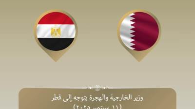 وزير الخارجية يتوجه إلى الدوحة للإعراب عن تضامن مصر الكامل مع قطر