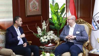 محافظ بني سويف يستقبل نائب وزير الصحة لبحث خطط تطوير المنظومة الصحية