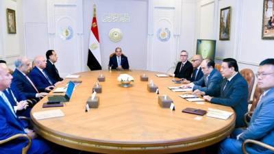 الرئيس السيسى يستقبل شركتى سكاتك النرويجية وصنجرو الصينية