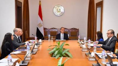 وزير الخارجية يلتقي بقيادات وأعضاء الوكالة المصرية للشراكة من أجل التنمية